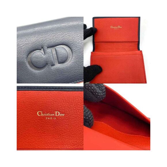 Pre Loved Dior Women Navy Wallets - Picture 3 of 4